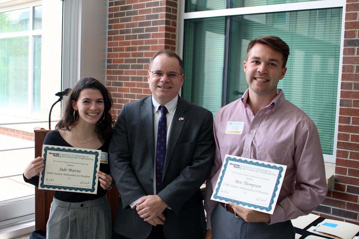 School David Sholl and Student Ambassadors Co-Presidents