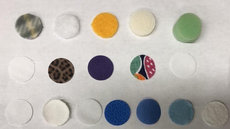 Mask fabric samples