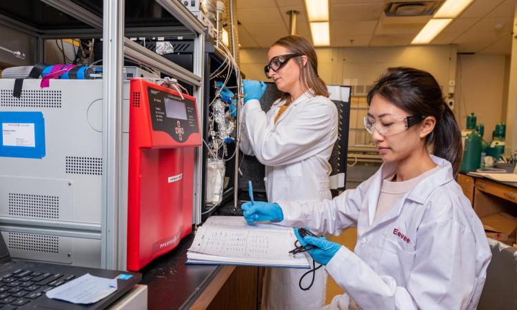 grad students in lab