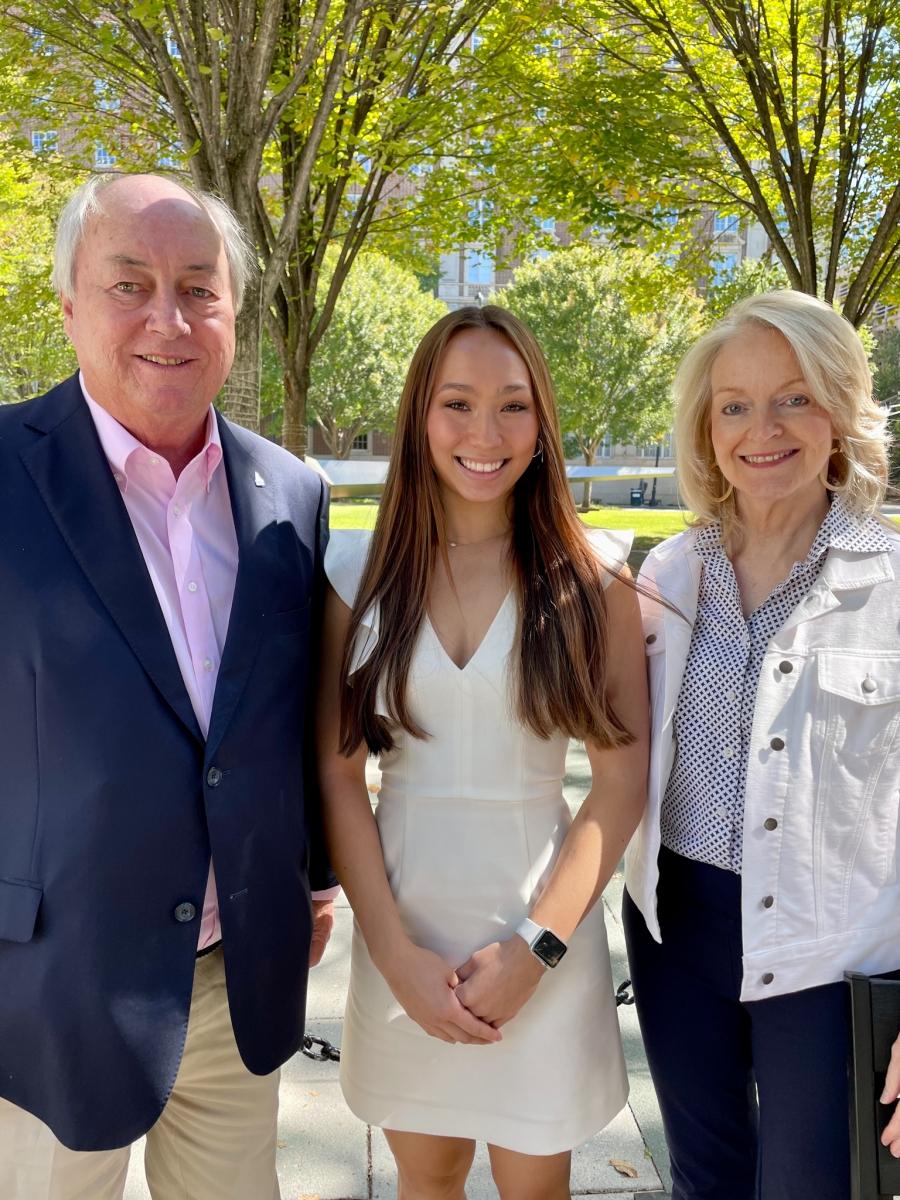 Bill Todd, Hannah Clay, and Cheryl Johnson Weldon