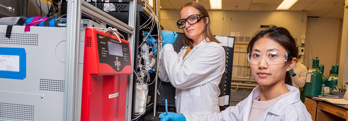 Students in lab