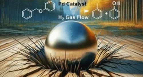 Illustration of a mechanical impact that creates a reactive environment for depolymerization of biomass to value-added